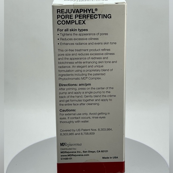 MD Rejuvena Rejuvaphyl Pore Perfecting Complex 1 fl oz BNIB - Picture 2 of 2